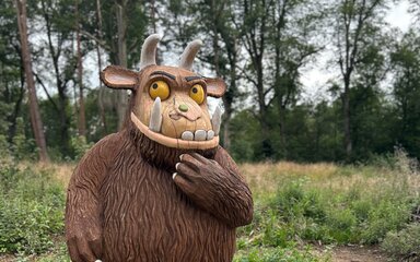 A photo of the Gruffalo Sculpture at Salcey Forest