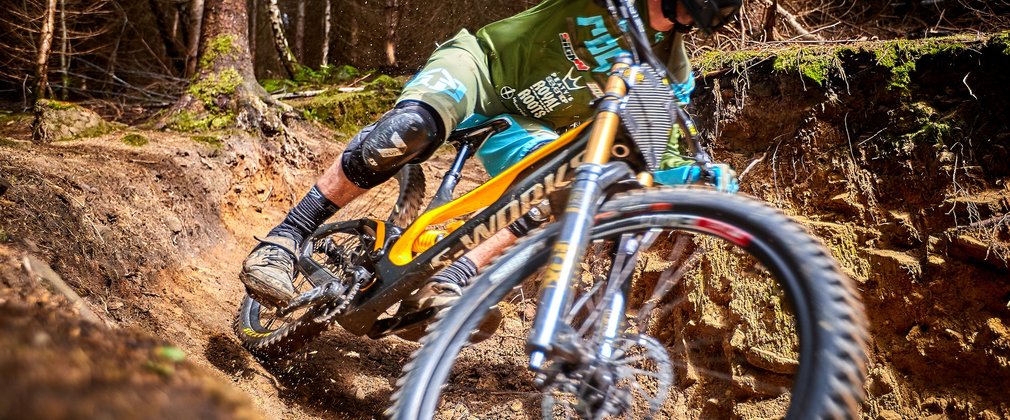 Hamsterley Descend downhill mountain biker