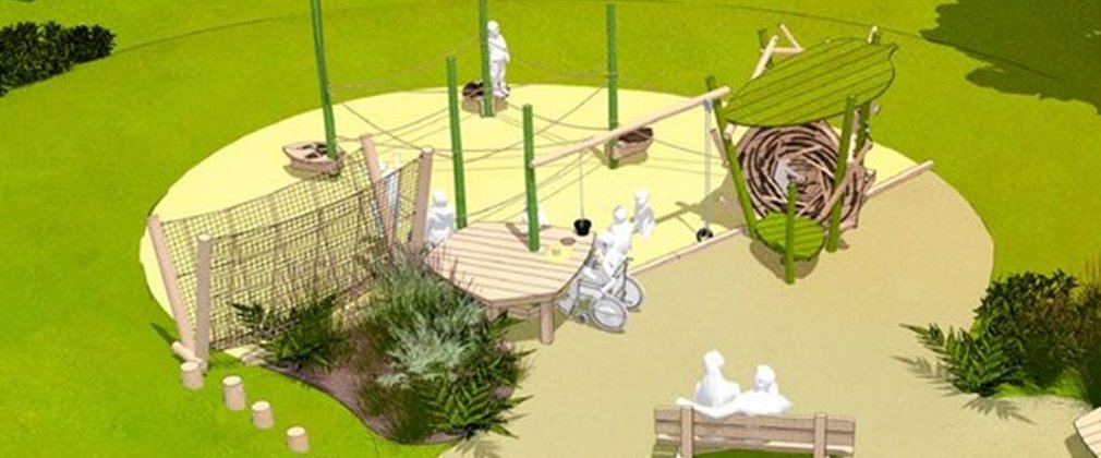 Artist's impression from Earth Wrights of new Fineshade play area 1