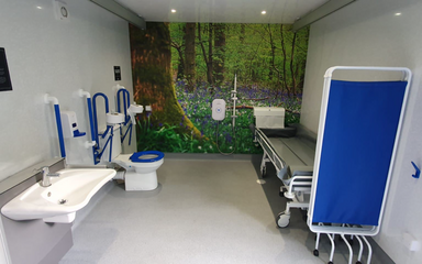 A Changing Places facility interior