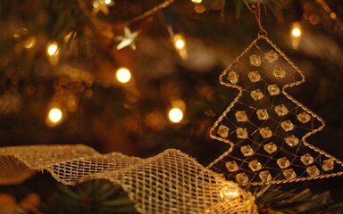 Christmas tree close up