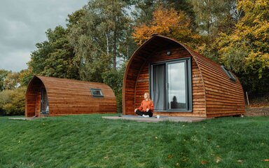 Camping pods at Bracelands Campsite