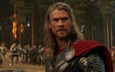 Still image from Thor a Dark World, filmed in the forest